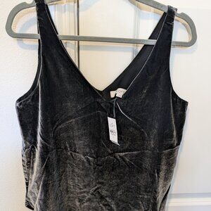 Black Velvet LOFT Tank Top (Size S)